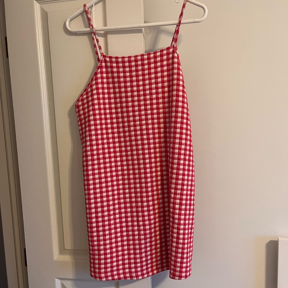 Pink gingham Zara sundress